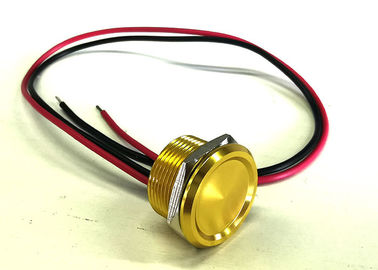 Водоустойчивый Piezo переключатель касания, емкостная лампа переключателя ОТСУТСТВИЕ тела цвета переключателя кнопки желтого