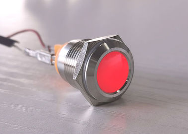 Красный голубой изготовитель индикаторной лампы СИД металла переключателя кнопки 12mm вандала СИД анти- 16mm