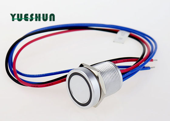 качество  12V 24V LED Illuminated Piezo Touch Switch , 19mm Switch Push Button Momentary Фабрика