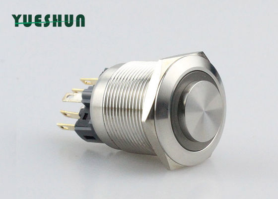 качество  Ring Type LED Latching Push Button Switch , 25mm / 22mm Push Button Switch Фабрика