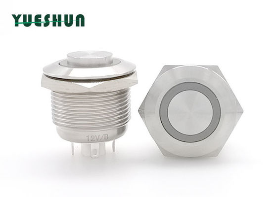 качество  19mm Stainless Steel Push Button Switch , Round Momentary Push Button Switch Фабрика