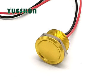 Водоустойчивый Piezo переключатель касания, емкостная лампа переключателя ОТСУТСТВИЕ тела цвета переключателя кнопки желтого