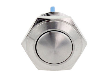 Открытые нормального круглой головки шарика переключателя кнопки 16mm вандала металла анти- делают водостойким