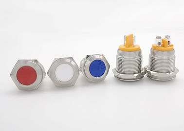 Индикаторные лампы СИД держателя панели Pin терминальные, водоустойчивые индикаторные лампы 16mm 19mm 22mm 25mm